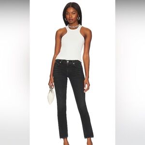 CoH Citizens of Humanity Faded Black Skinny Jeans w/Raw Hem